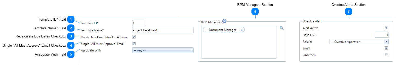 BPM Tab Header Fields