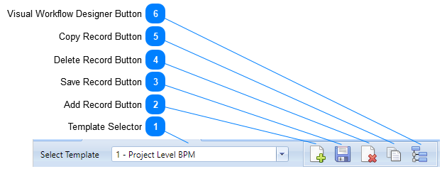 BPM Tab Header Toolbar