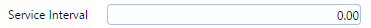 3. Service Interval Field