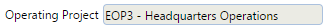 5. Operating Project Field