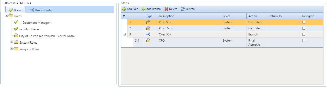 4. Define Steps Section