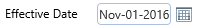 9. Effective Date Field