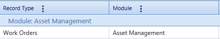 1. Record Type, Module Fields