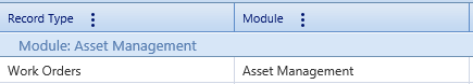 1. Record Type, Module Fields