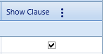 2. Show Clause Checkbox