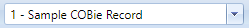 1. Select Record Dropdown