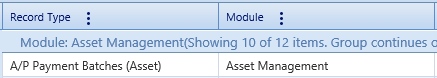 1. Record Type, Module Fields