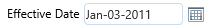 11. Effective Date Field