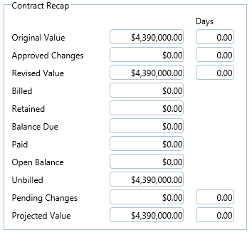 19. Contract Recap Section