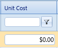 10. Unit Cost Field