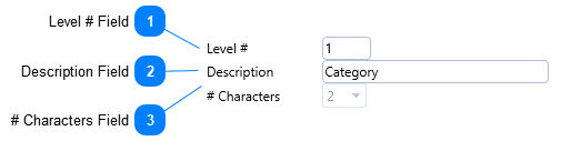 Cost Level Values Dialog Header