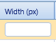 4. Width (px) Field