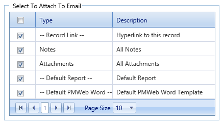 9. Select To Attach To Email Section