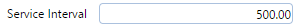 13. Service Interval Field