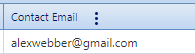 13. Contact Email Field