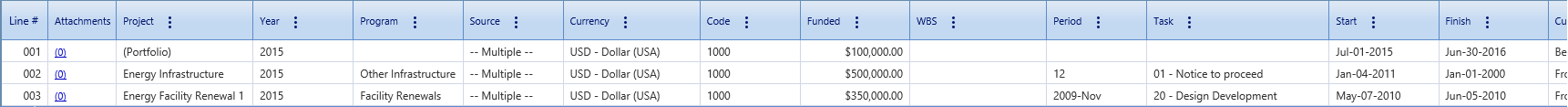 4. Funding Records Details Tab Toolbar