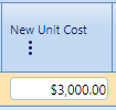 12. New Unit Cost Field