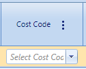 11. Cost Code Field