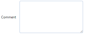 6. Comment Field