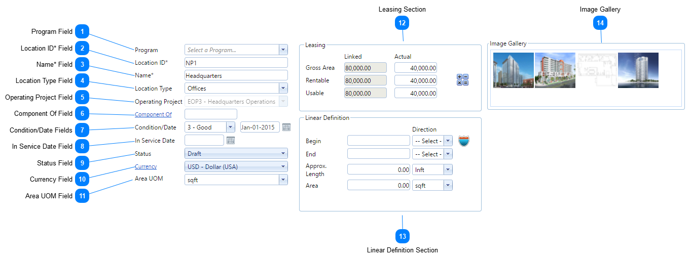 Locations Header Fields