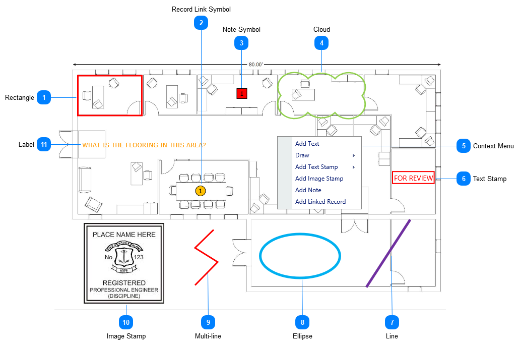 PMWeb Viewer Redlining Tab Drawing Area