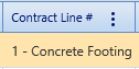 15.  Contract Line # Field