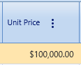 12.  Unit Price Field