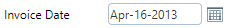 10. Invoice Date Field