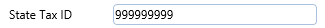 12. State Tax ID Field