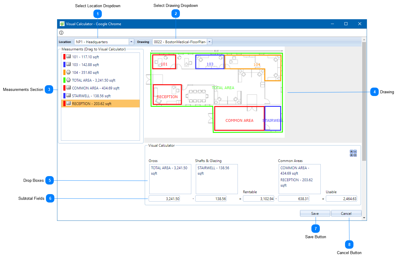 Visual Calculator Dialog