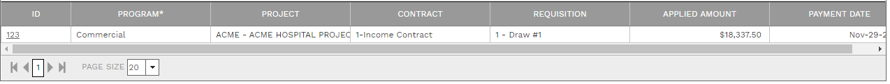 7. ADDITIONAL APPLICATIONS TABLE