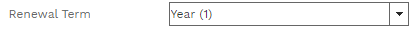 13. Renewal Term Field