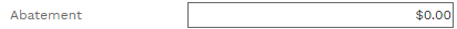 21. Abatement Field