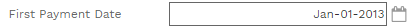 7. First Payment Date Field