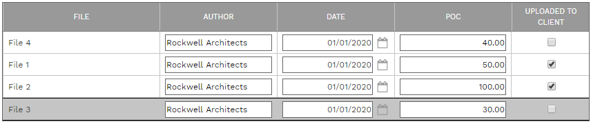 3. FILES TABLE