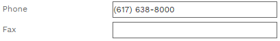 5. Phone Fields