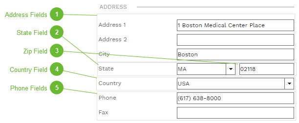 Address Section