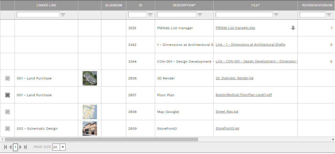 3. ATTACHMENTS TAB TABLE