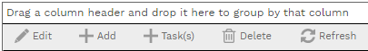 2. TASKS TABLE TOOLBAR