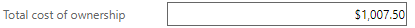 16. Total Cost of Ownership Field