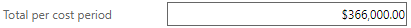 8. Total Per Cost Period Field