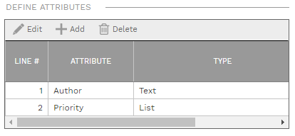 9. DEFINE ATTRIBUTES SECTION