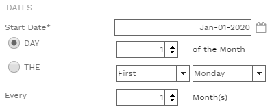 4. CONFIGURE DATES FIELDS