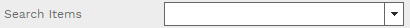 3. SEARCH ITEMS DRODOWN
