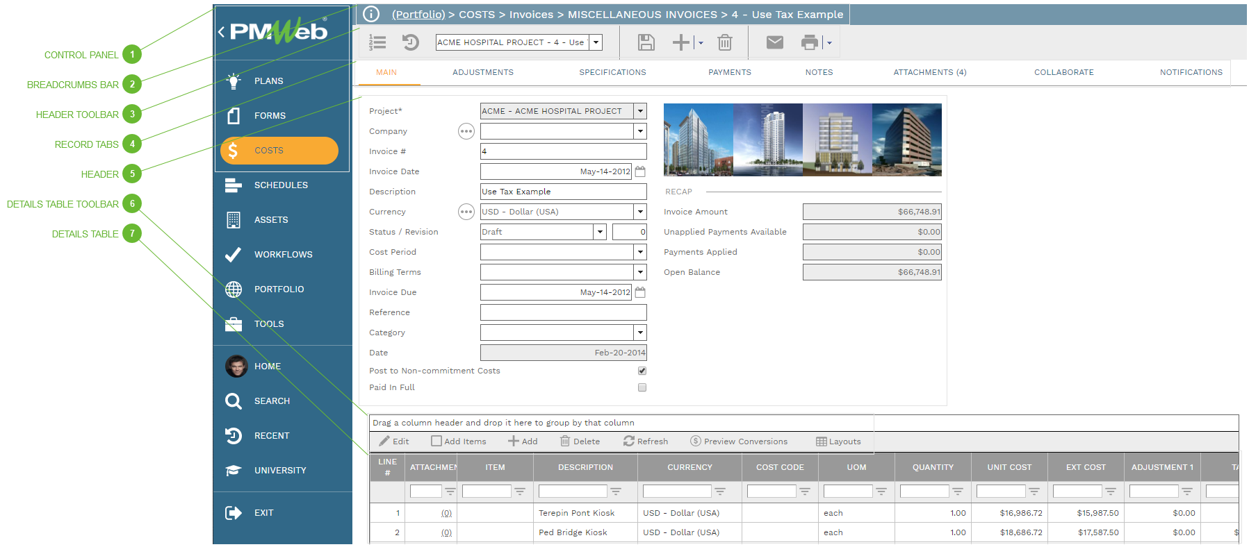 Miscellaneous Invoices