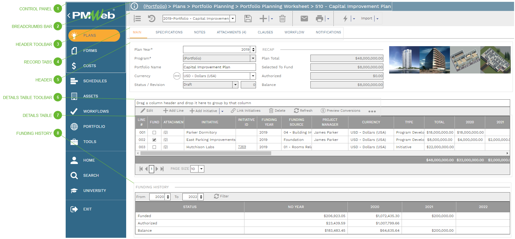 Portfolio Planning Worksheets