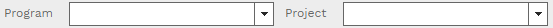 1. PROGRAM & PROJECT SELECTOR FIELDS