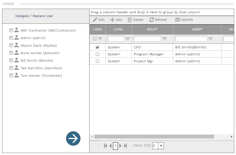 4. USERS SECTION