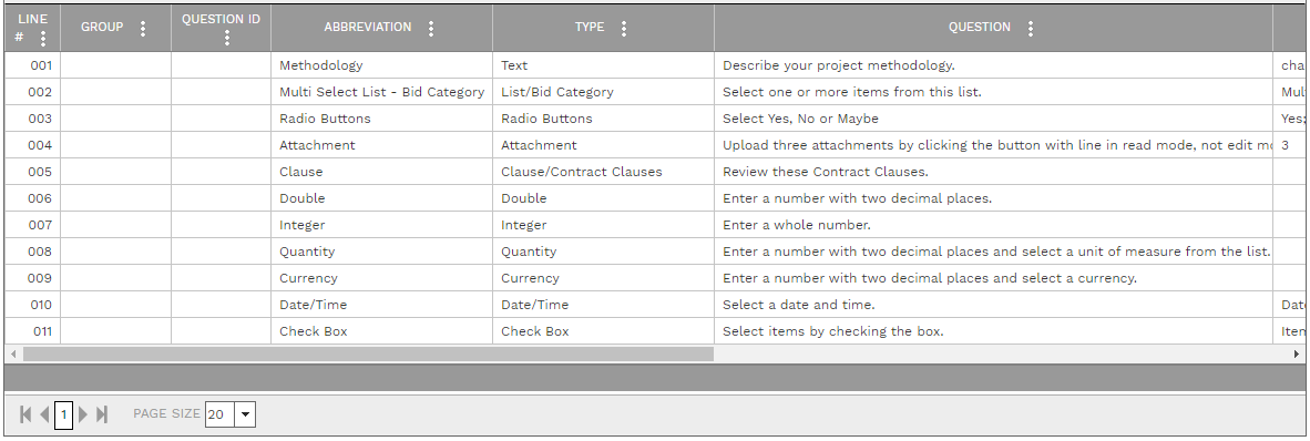 13. DETAILS TABLE