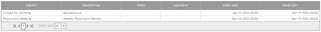 10. RESERVATION REQUESTS TABLE